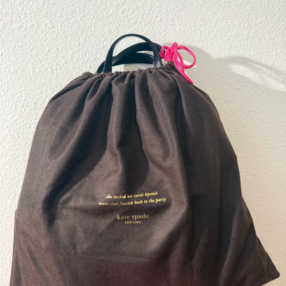 Kate Spade Black Leather Backpack Adjustable Straps Wear Functional - Picture 15 of 16